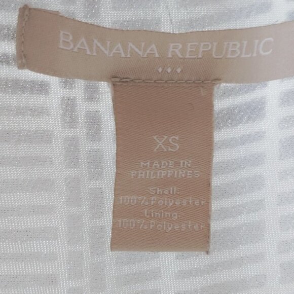 BANANA REPUBLIC Black and white gathered pleated neckline camisole - Picture 10 of 10